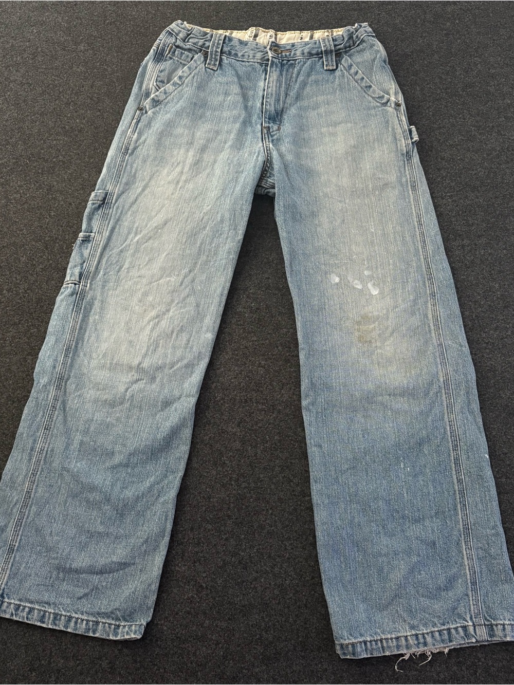 Levi's Carpenter Jeans Women’s 29x29 Adjustable Waist Denim Distressed Relaxed